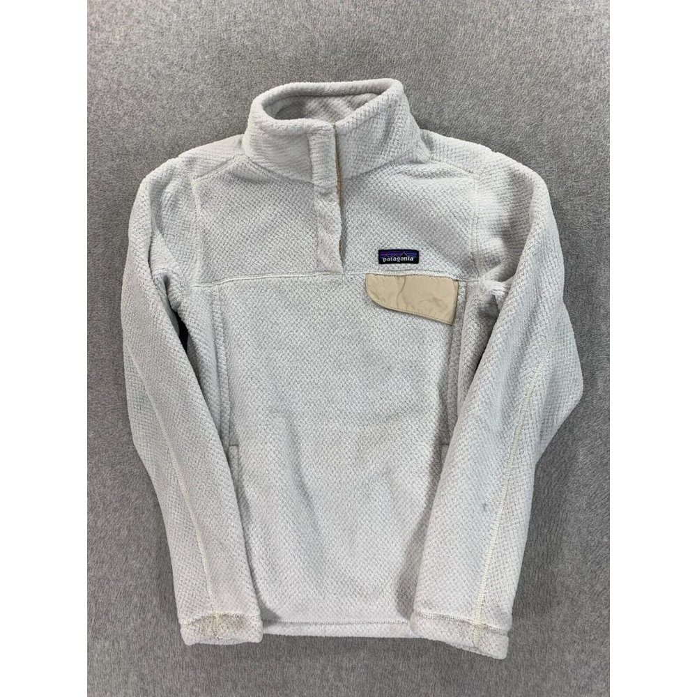 Patagonia Re-Tool Half Snap‎ Pullover (Women's Small) Off White